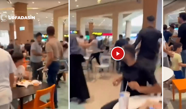 Şanlıurfa’da Alışveriş Merkezi Piazza’da Kavga Anı Kamerada