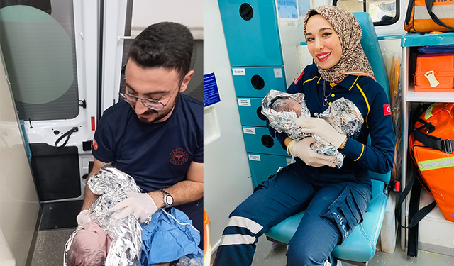 Şanlıurfa'da Bebekler Ambulansta Dünyaya Gözlerini Açtı