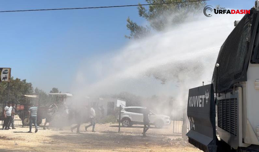 Suruç’ta kaçak galericiler sitesinin yıkımında gerginlik yaşandı