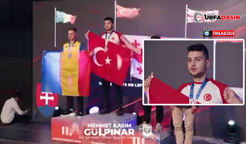Şanlıurfalı Sporcu Avrupa Şampiyonu Oldu, Madalyasını Türk Bayrağıyla Aldı