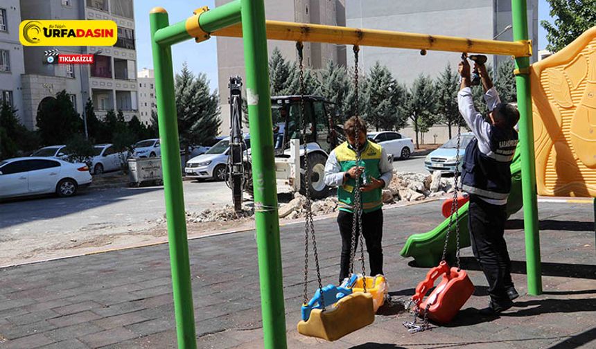 Karaköprü'de Parklar Onarım Ve Bakım Çalışmalarıyla Yenileniyor