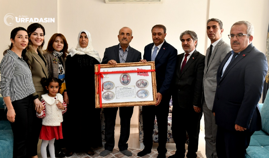 Şanlıurfa'da Şehit Ailelerine Cumhuriyet Bayramı Ziyareti