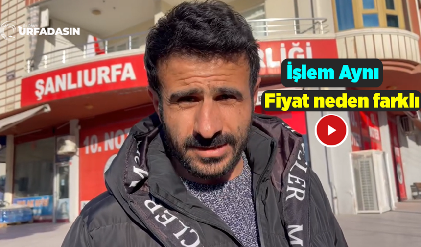 Suruç'taki Noter Ücreti İle Urfa Merkezdeki Noter Ücreti Arasındaki Fark Pes Dedirtti