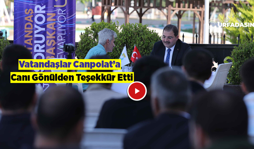 Açık Hava Toplantısında Vatandaş Sordu Başkan Canpolat Cevapladı