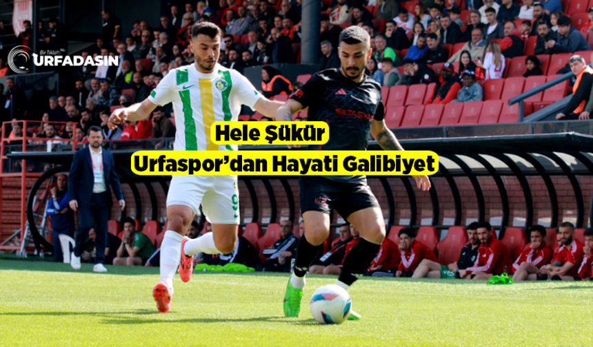 Şanlıurfaspor Kader Maçında Pendik'i Deplesmanda 2 -0 Yendi