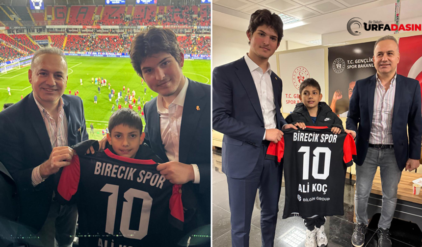 Birecikli İş İnsanı Yusuf İzzetin Bilgin'den Ali Koç'a Birecikspor Forması