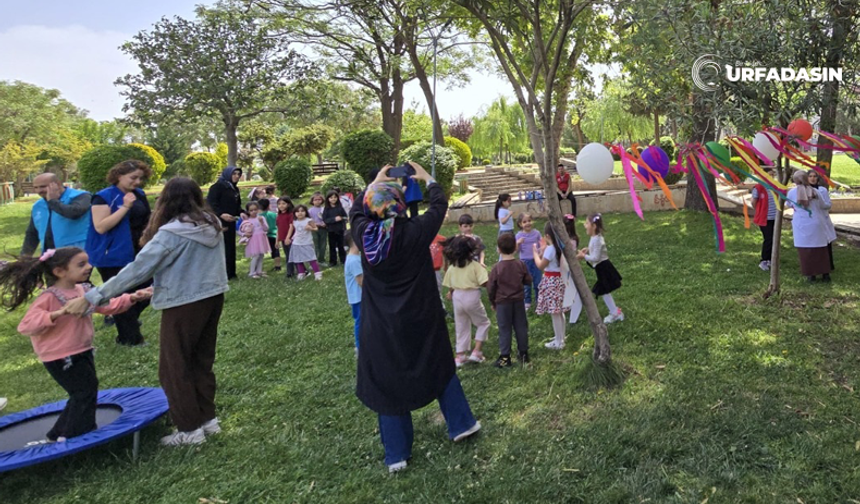 Şanlıurfa’da Miniklerin Bahar Şenliğinde Renki Görüntüler