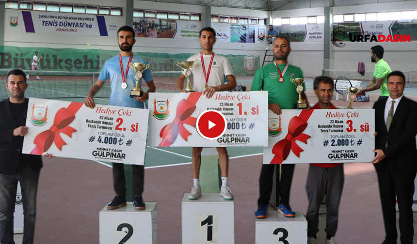 Şanlıurfa’da Kort Tenis Turnuvasında Ödüller Sahiplerini Buldu