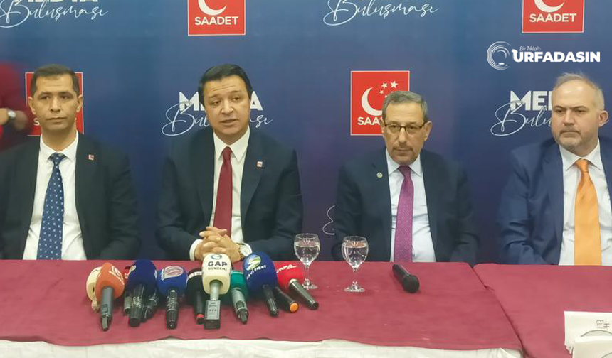 Saadet Partisi Genel Başkanı Mahmut Arıkan Şanlıurfa'da