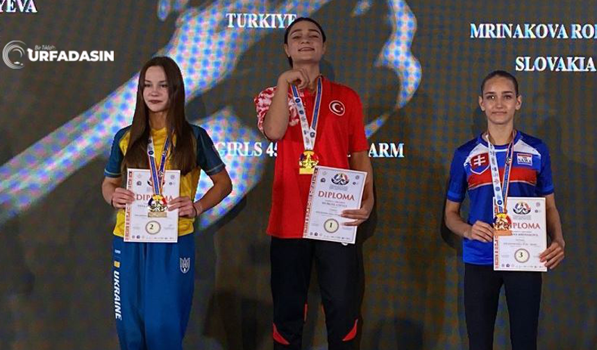 Şanlıurfalı Nurgül Çiftçi Avrupa Şampiyonu Oldu