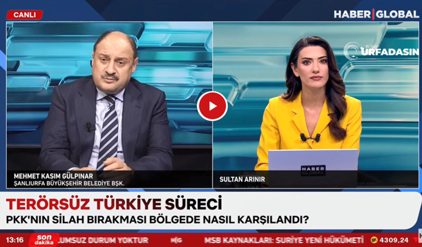Başkan Gülpınar: Şanlıurfa, Terörsüz Bir Geleceğe Ve Turizmde Zirveye Hazırlanıyor