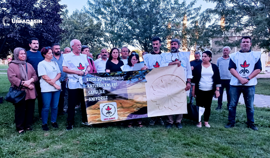DEAŞ’ın Ezidi Kürtlerine Yönelik Katliamında Yaşamını Yitirenler Urfa’da Anıldı