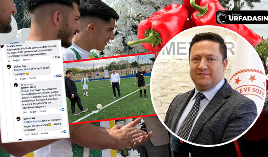 Ankara Haymana'da Futbol Turnovasında Urfalı Kaymakamla İsot Diyaloğu