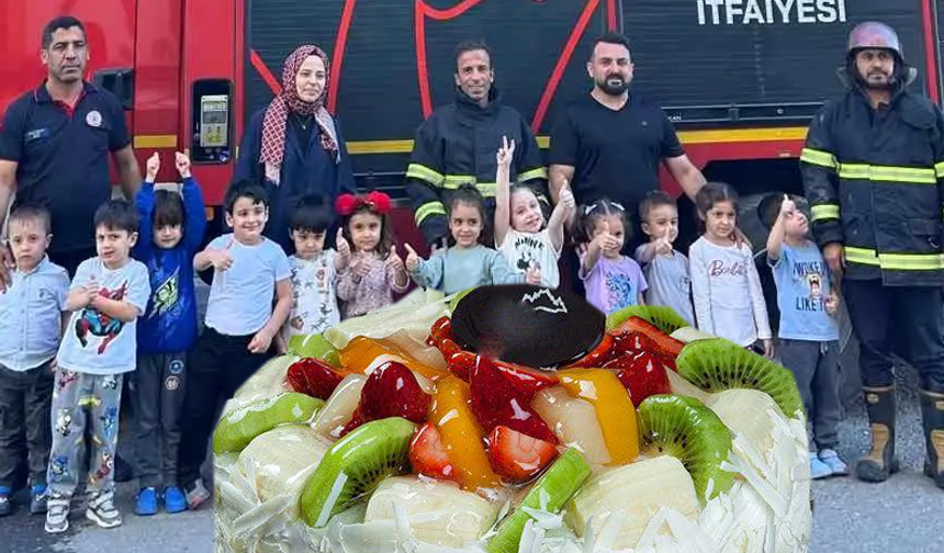 Şanlıurfa'da İtfaiye Haftasında İtfaiyecilere Pasta Sürprizi