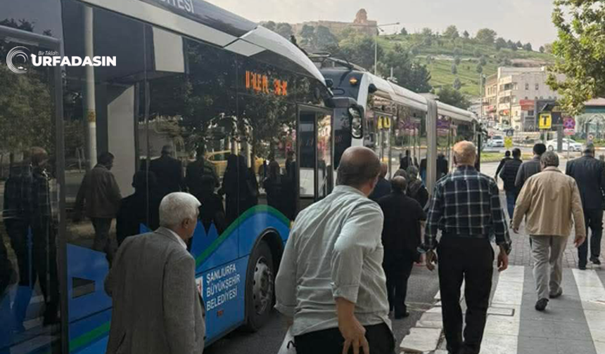 Şanlıurfa'da Bayramda Toplu Taşıma Ücretsiz Oldu