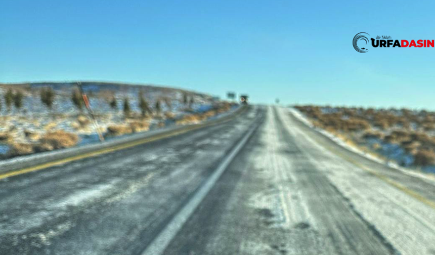 Viranşehir İle Diyarbakır Yolunda Kar Yağışı Sonrası Buzlanma Uyarısı