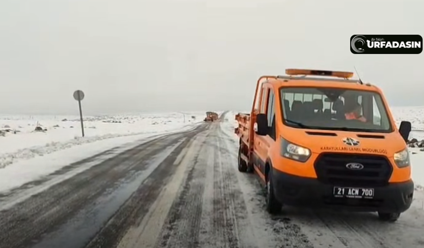 Viranşehir–Diyarbakır Yolunda Kar Ulaşımı Aksatıyor