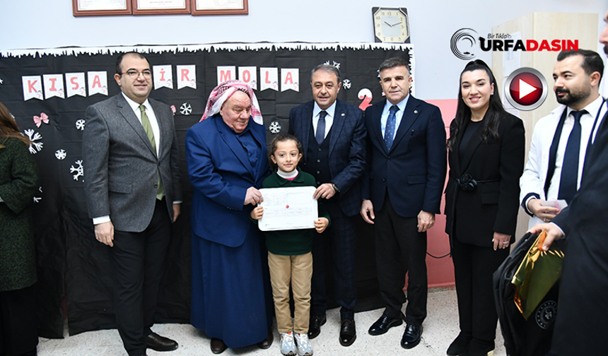 Şanlıurfa'da Yarıyıl Tatili Başladı, Karneleri Vali Şıldak Dağıttı