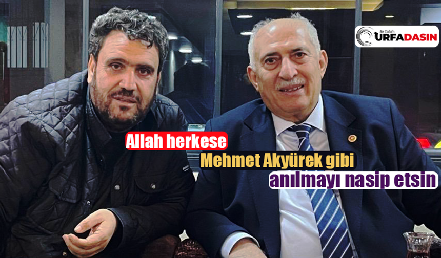 Şanlıurfa Viranşehirli İş İnsanı Akyürek: Siyaseti Düşünmüyorum Ben Viranşehir Aşığıyım