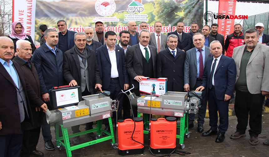 Şanlıurfa'da Çiftçilere Makine Ekipman Desteği
