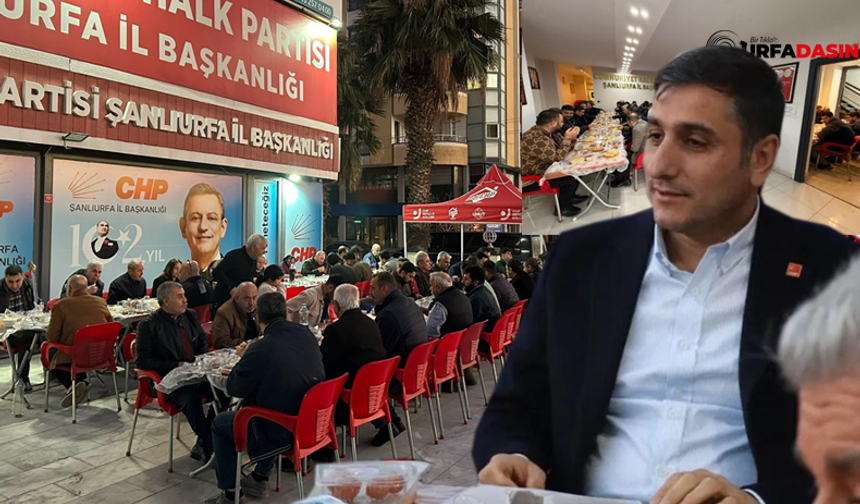 CHP Şanlıurfa İl Başkanlığı Önünde Her Gün İftar Sofrası Kuruluyor