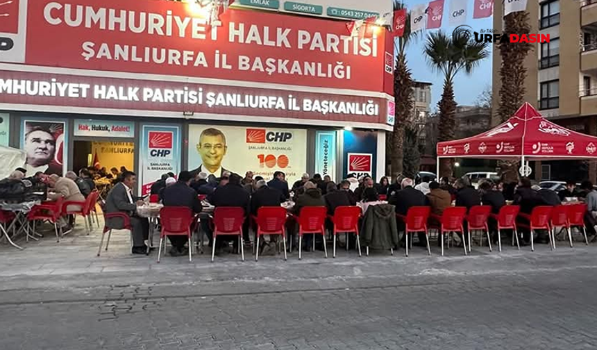 Şanlıurfa'da CHP İl Başkanlığınca Ramazanda İftar Sofraları Kurulacak
