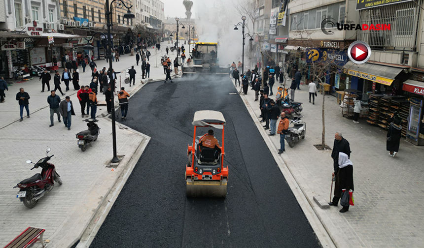 Şanlıurfa'nın Kalbi Divanyolu'nda Asfalt Serimi Başladı