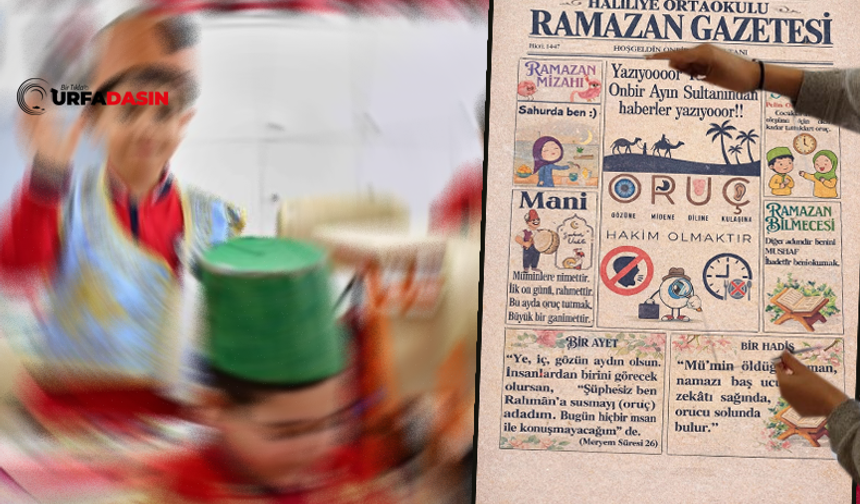 Şanlıurfa'da Haliliye Ortaokulu Ramazan Gazetesi Çıkardı