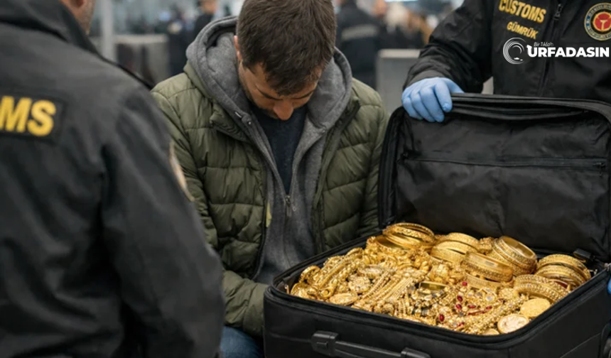 Şanlıurfa'da Aldığı Altınları Almanya Gümrük Kapısında Yakalattı
