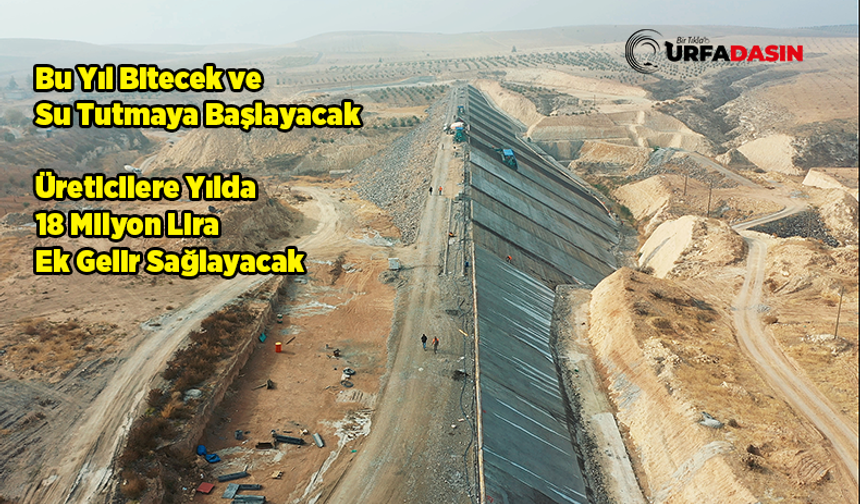 Şanlıurfa'da Yapılan Karakız Barajı'nda İnşaat Hızla Devam Ediyor