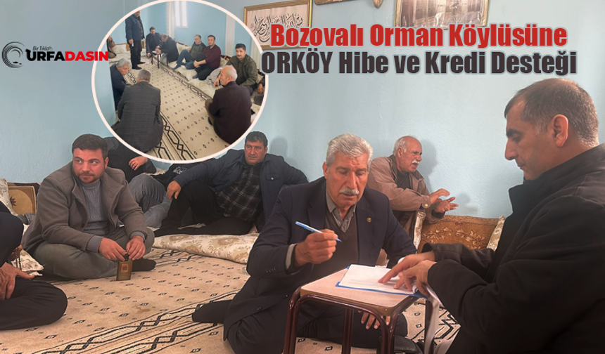Şanlıurfa'da Orman Köylüsüne, ORKÖY Hibe ve Kredi Desteği