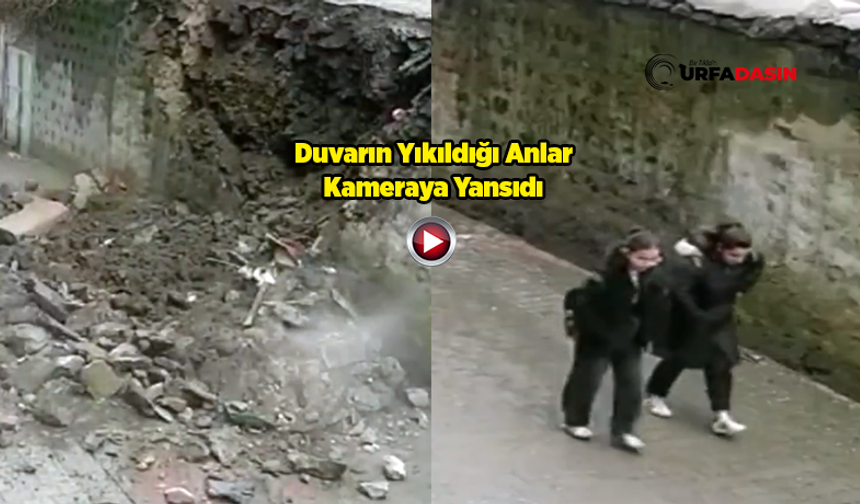 Şanlıurfa'da Çocuklar Yıkılan Duvarın Altında Kalmaktan Son Anda Kurtuldu