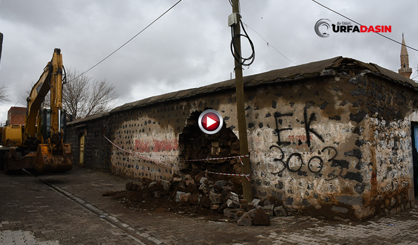 Siverek’te Tehlikelere Karşı Metruk Evlerin Yıkımı Devam Ediyor