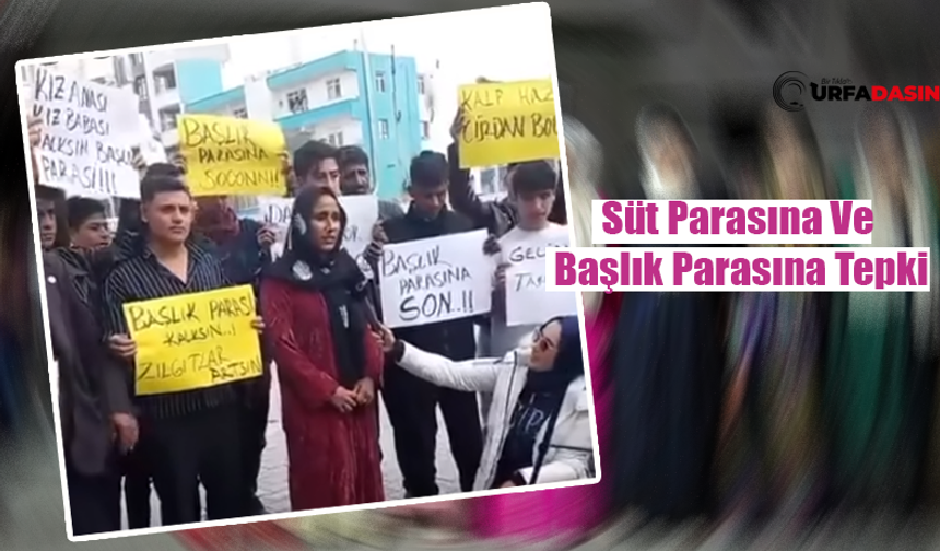 Şanlıurfa Akçakale'de Başlık Parası Protesto Edildi