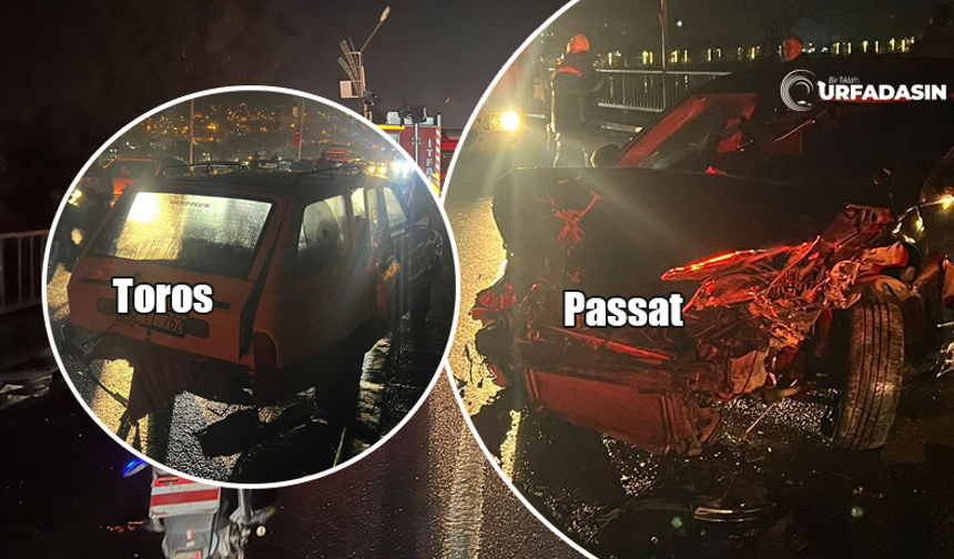 Birecik Köprüsü’nde Passat İle Toros Çarpıştı: 2 Yaralı