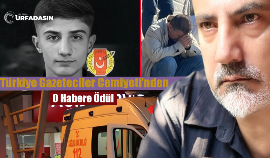 Şanlıurfalı Gazeteci Ali Leylak'a, Televizyon Haberi Dalında Ödül