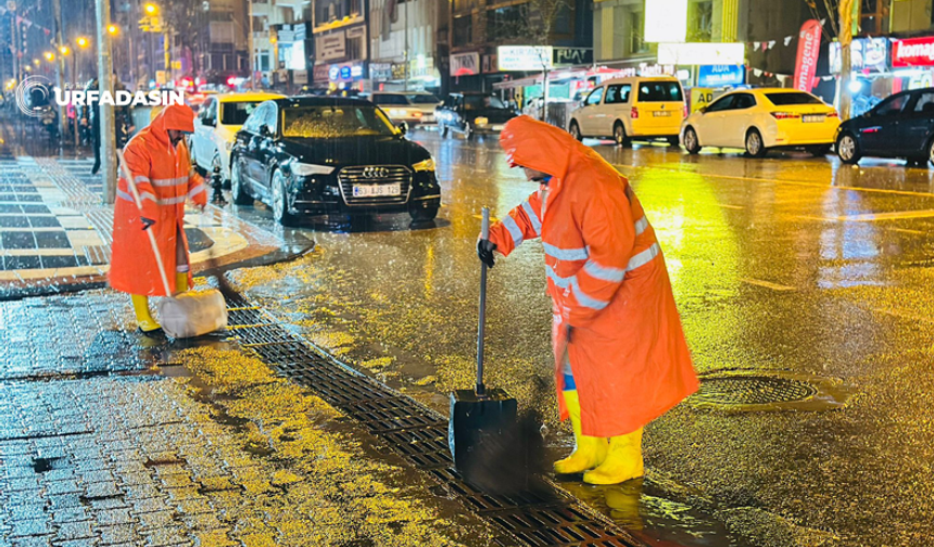 Şanlıurfa'da Sağanak Yağışa Karşı Gece Mesaisi: Ekipler Sahada