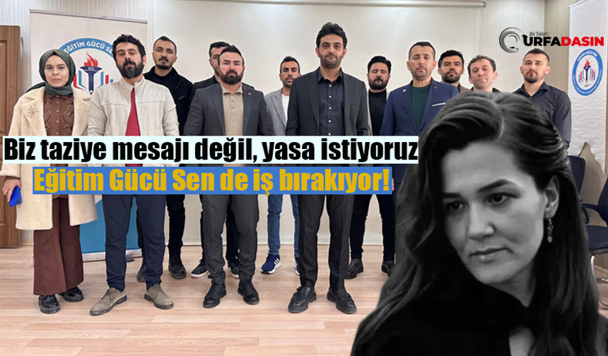 Eğitim Gücü Sen Şanlıurfa İl Başkanı Mustafa Kutlu: Biz Kınama Değil, Caydırıcı Yaptırım İstiyoruz
