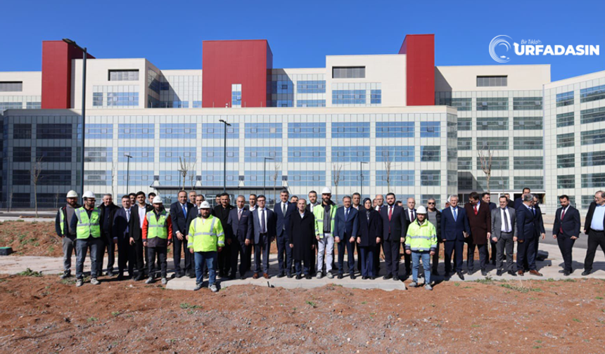 Şanlıurfa Şehir Hastanesi İnşaat Alanında İnceleme