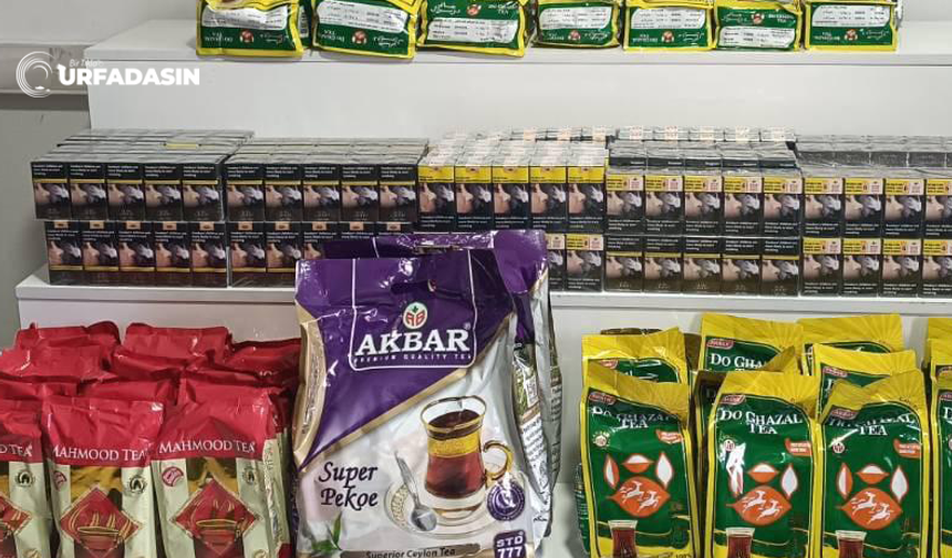 Şanlıurfa Viranşehir'de Kaçak Çay ve Sigara Operasyonu