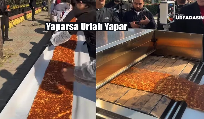 Şanlıurfalı Lahmacun Ustası 63 Metre Uzunluğunda Lahmacun Yaptı