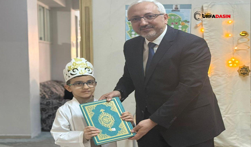 Şanlıurfa'da 4-6 Yaş Kursunda Eğitim Alan Asaf Eymen Kur’an-ı Kerim’i Hatmetti