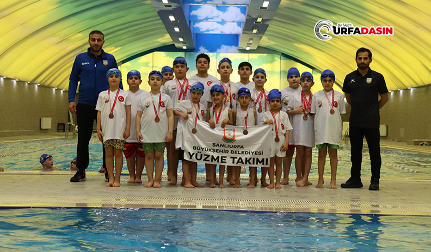 Şanlıurfa’da Minik Yüzücüler 24 Madalya Kazandı