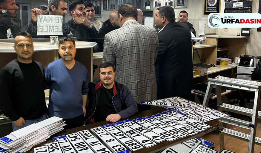 Şanlıurfa'daki Şoförler Odalarının APP Plaka Mesaisi