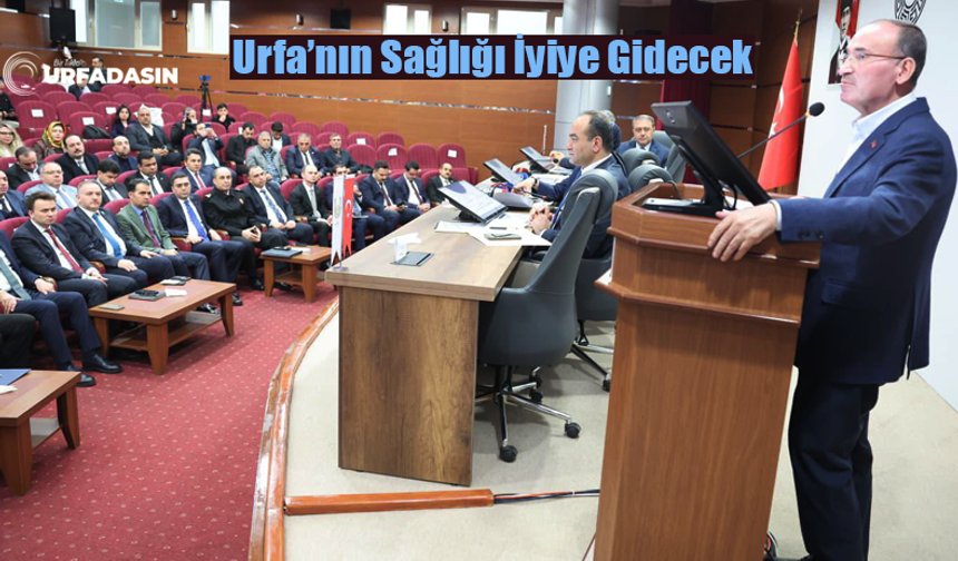 Bekir Bozdağ, Şanlıurfa'da Sağlık Hizmetlerinin Daha Etkin Yürütülmesi İçin Verimli Bir Toplantı Yaptık