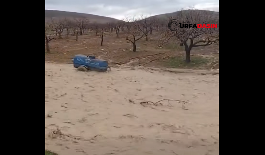 Şanlıurfa Birecik’te Sağanak Sonrası Dereler Sele Dönüştü