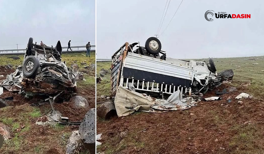 Şanlıurfa'da Şarampole Devrilen Kamyonetteki 2 Kişi Yaralandı