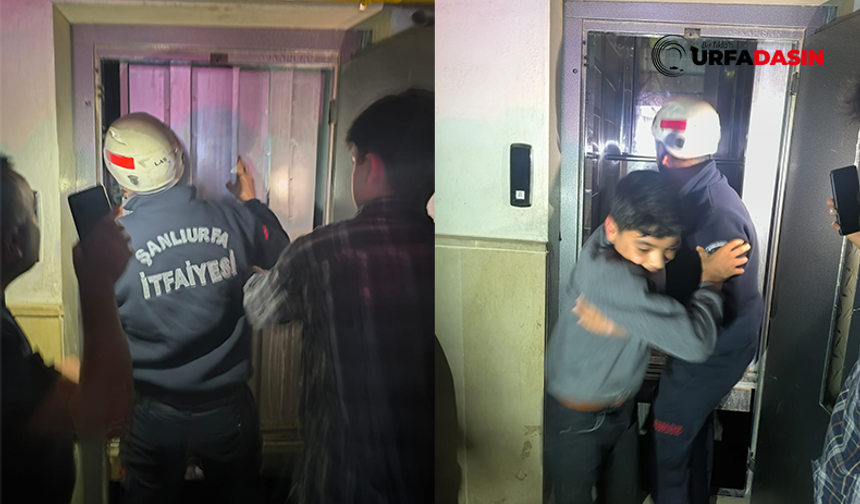 Şanlıurfa'da Asansörde Mahsur Kalan 3 Çocuk Kurtarıldı