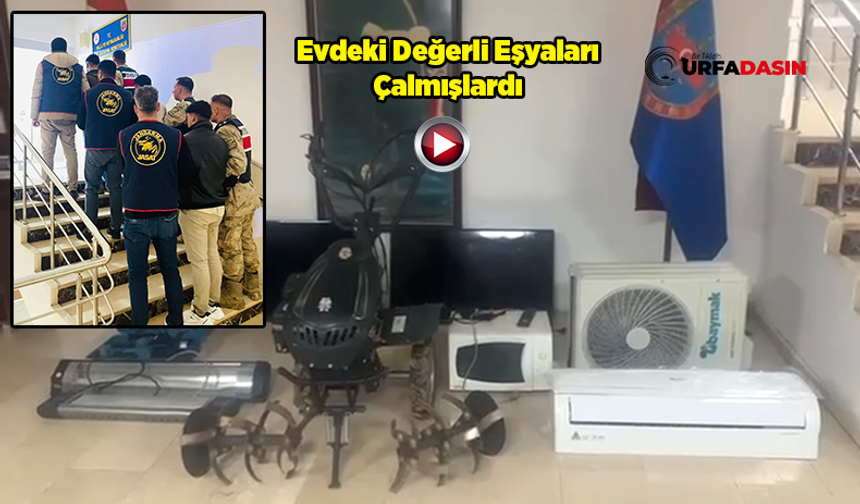 Şanlıurfa'da Bağ Evinden Hırsızlık Yapan Zanlılar Yakalandı