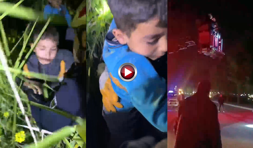 Şanlıurfa'da Gece Vakti Uçurum Kenarında Mahsur Kalan Çocuklar Kurtarıldı